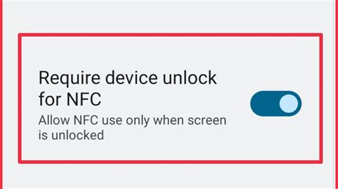 require device unlock for nfc